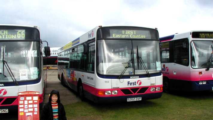 First Eastern Counties Scania L113CRL Wright 562