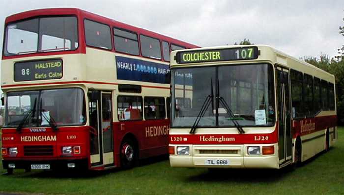 Hedingham Olympian and Volvo B6 Northern Counties