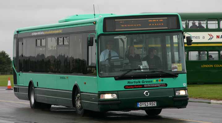 Norfolk Green Irisbus Agoraline Optare 121