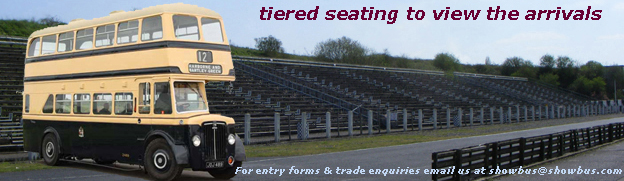 Tiered seating to view the SHOWBUS 2013 arrivals