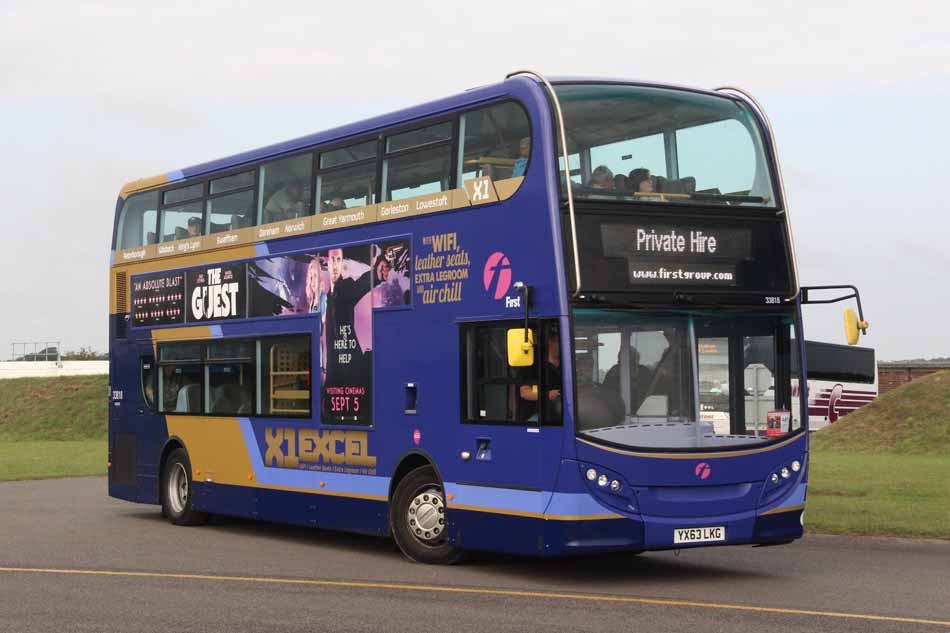 First Eastern Counties ADL Enviro400 X1 33818