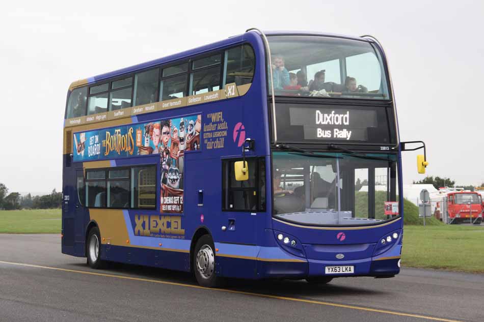 First Eastern Counties ADL Enviro400 X1 Excel 33813