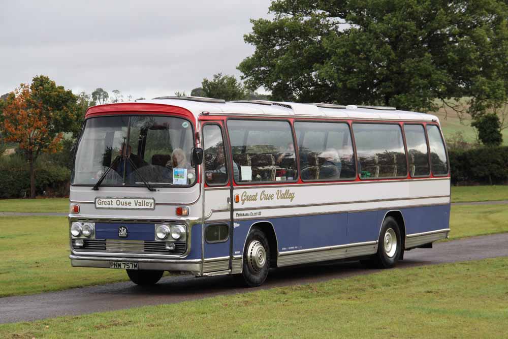 Great Ouse Valley Coaches Bedford YRQ Plaxton Panorama Elite III PNM757M