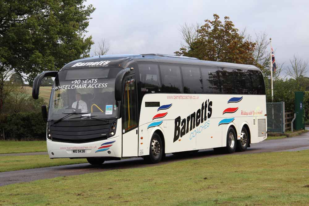 Barnetts Coaches Scania K340EB Caetano Levante MIG9438
