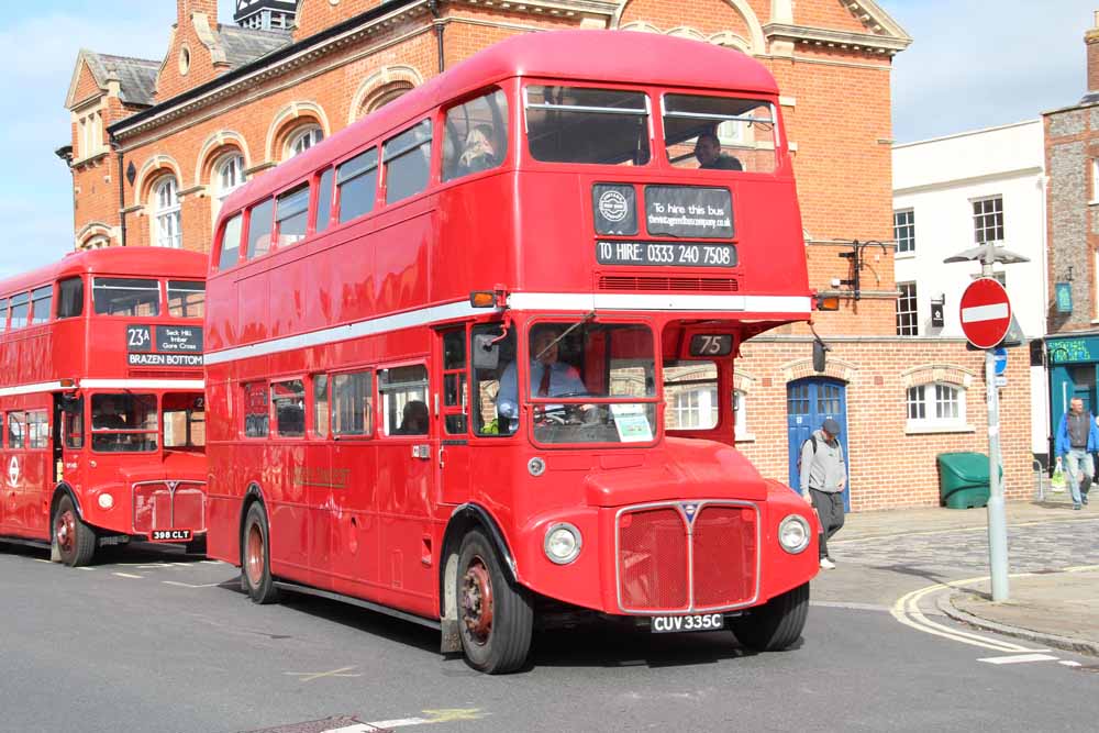 London Transport AEC Routemaster Park Royal RML2335 flyby