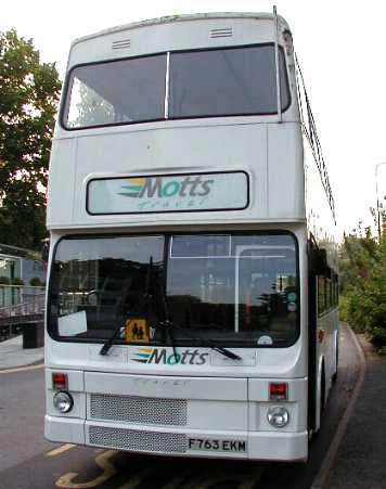 Motts Travel MCW Metrobus F763EKM
