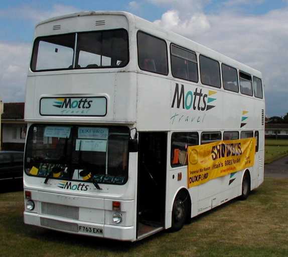 Motts Travel MCW Metrobus ex East Kent F763EKM