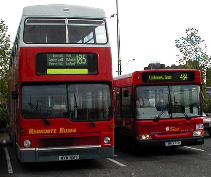 London Central Dennis Dart SLF Plaxton Pointer 2 LDP163 & Red Route MCW Metrobus M49