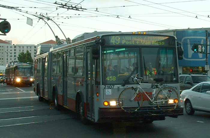 San Francisco MUNI ETI/Skoda artic trolley 7107