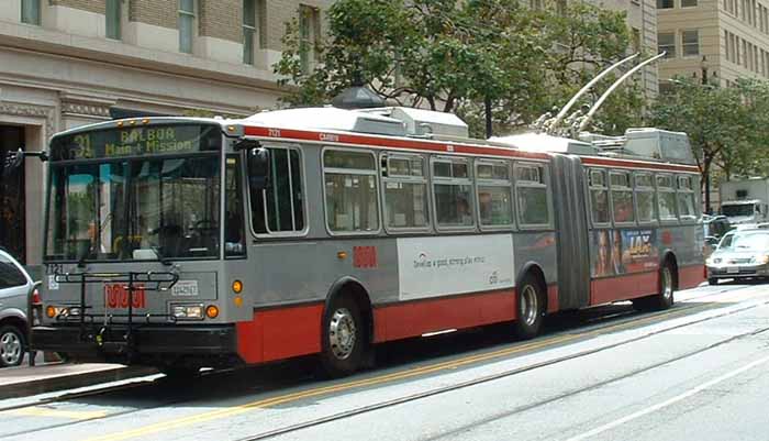 San Francisco MUNI ETI/Skoda artic trolley 7121