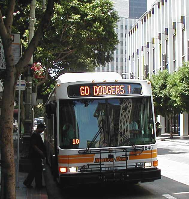 Metro Bus NABI 40-LFW 7846 Go Dodgers