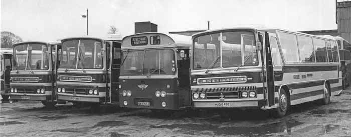 RED  ROVER - KEITH COACHES Bedford YMT Caetano 129, 130 & 131 with 105
