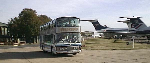 The German Neoplan arrives at Duxford