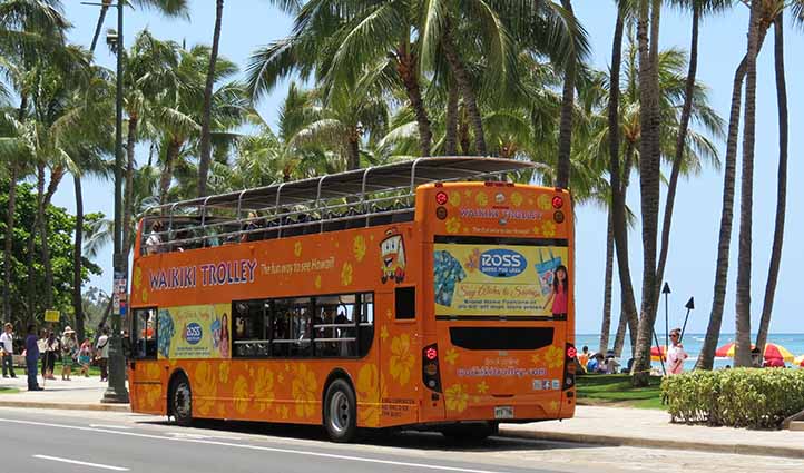 Waikiki Trolley | SHOWBUS AMERICA BUS IMAGE GALLERY