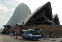 STA bus at Sydney Opera House