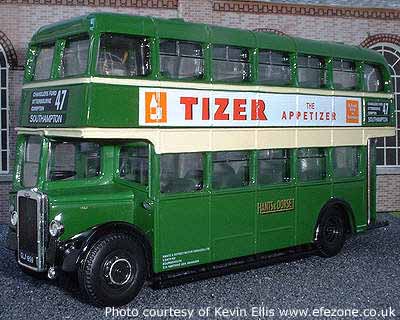 Hants & Dorset Leyland Titan PD1 ECW double deck bus.