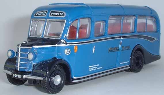 Premier Travel Bedford OB model coach.