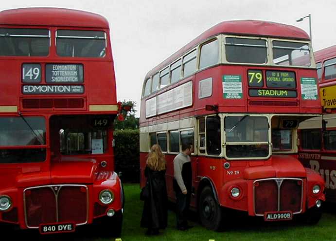 Reading Mainline 25 and London RM1840 AEC Routemaster Park Royal
