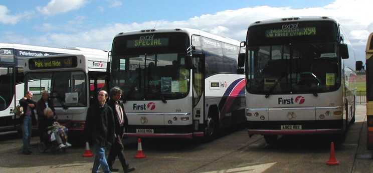 First Eastern Counties Volvo B12M Plaxton Paragon 200 & 209