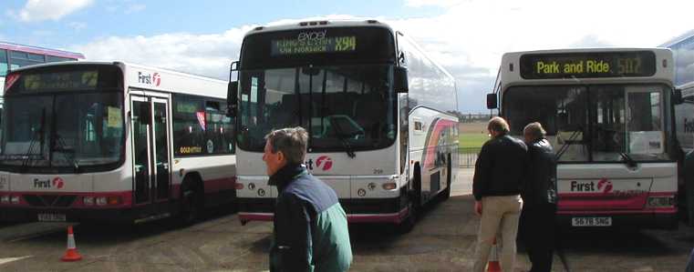 First Eastern Counties Volvo B12M Plaxton Paragon 206