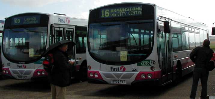 First Leicester Volvo B7L Wright