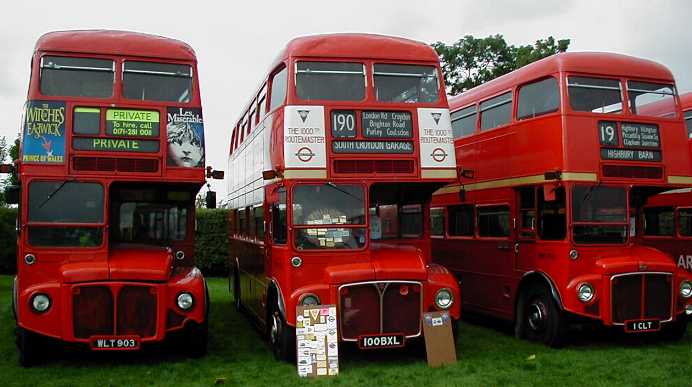 London Transport Routemaster RML903, RM1000 and RM1001