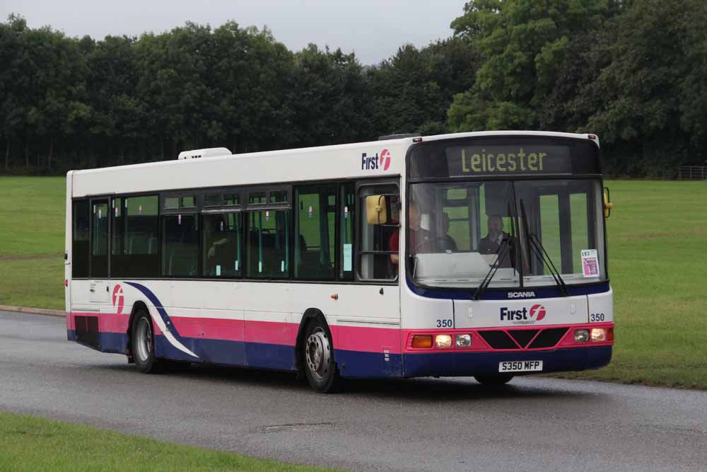First Leicester Scania L113CRL Wright 350