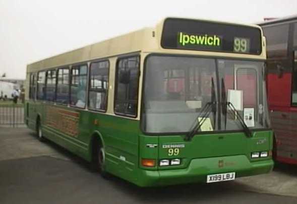 Ipswich Buses East Lancs Dennis Dart SLF 199