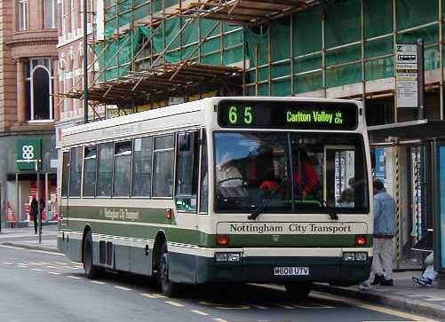 Nottingham City Transport Volvo B10B Plaxton Verde 608