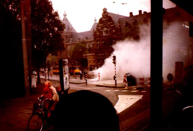 Amsterdam GVB Werkspoor tram fire