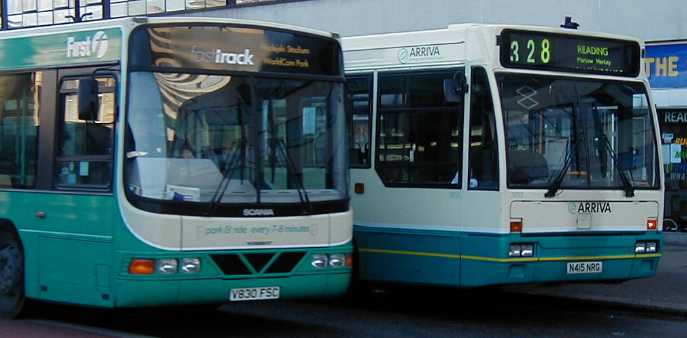 Arriva the Shires Volvo B10B / Plaxton Verde and Beeline Scania Wright