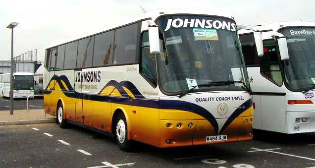 Johnsons Coach Travel Bova Futura W484HJW