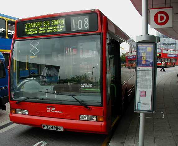 East Thames Buses Optare Excel