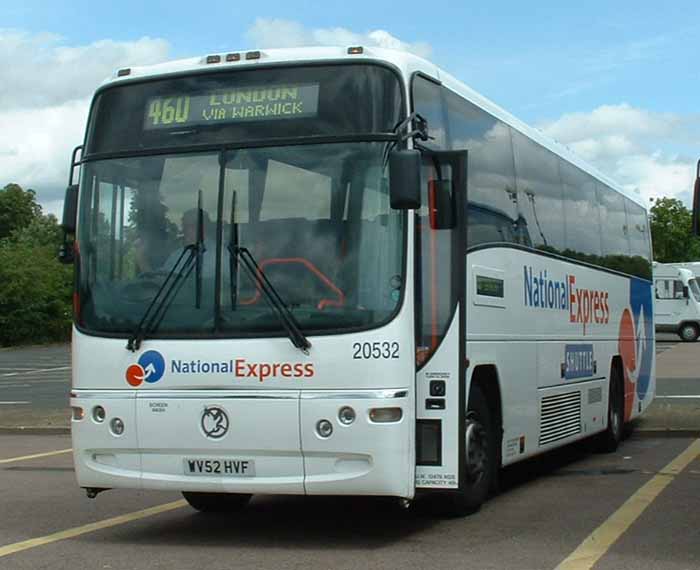 National Express First Southern National Volvo B12M Plaxton Paragon 20532