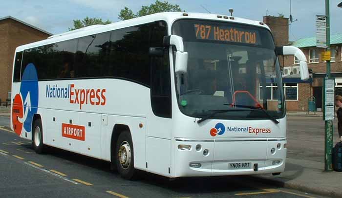Burton Coaches National Express Volvo B12B Plaxton Panther YN05VRT