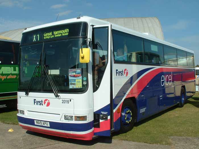 First Eastern Counties Volvo B10M Plaxton Premiere 20119