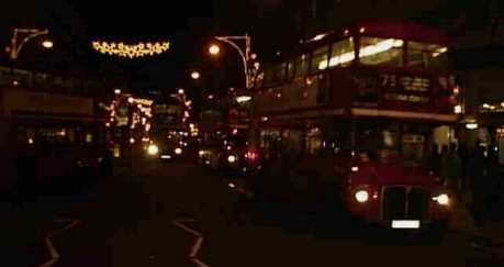 Oxford Street Routemasters at night