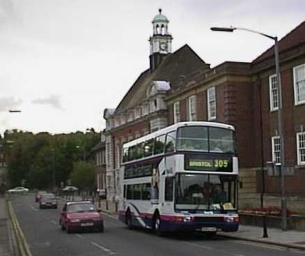 First Bristol Volvo Olympian Northern Counties Palatine II 9684 in Wycombe