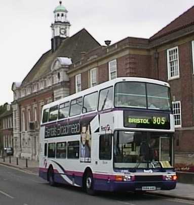 First Bristol Volvo Olympian Northern Counties Palatine II 9684 in Wycombe